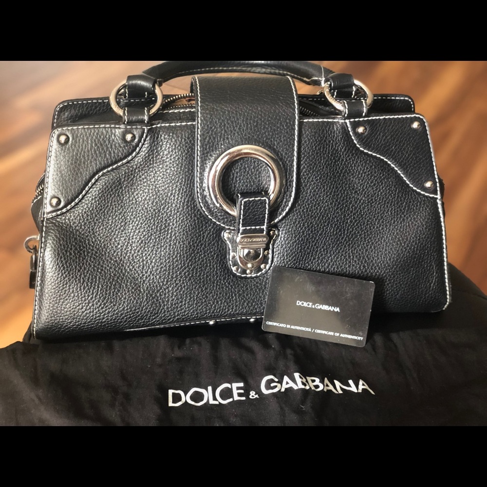 Original leather Dolce & Gabbana handbag - Picture 5 of 7